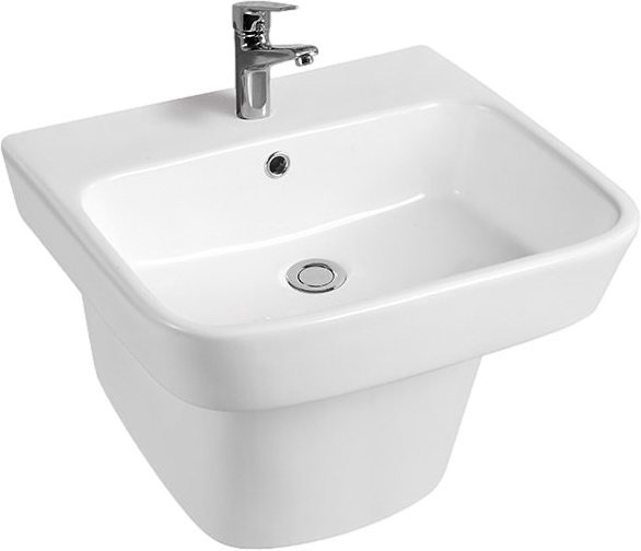 Lavabo avec demi-piédestal